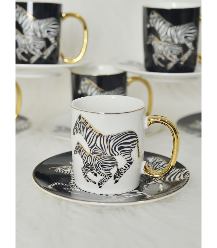 خرید فنجان قهوه ترک برند آجار طرح زبرا با قیمت مناسب