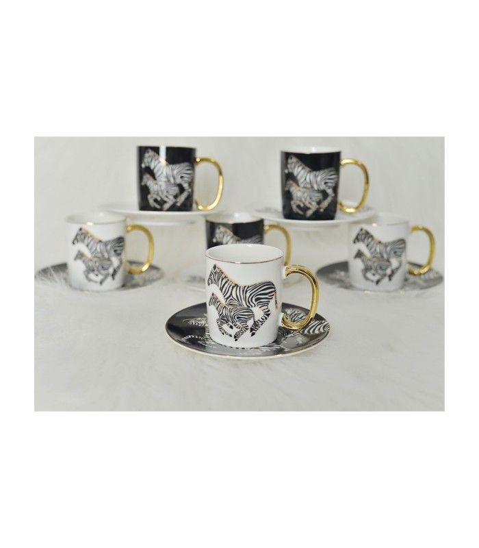 خرید فنجان قهوه ترک برند آجار طرح زبرا با قیمت مناسب