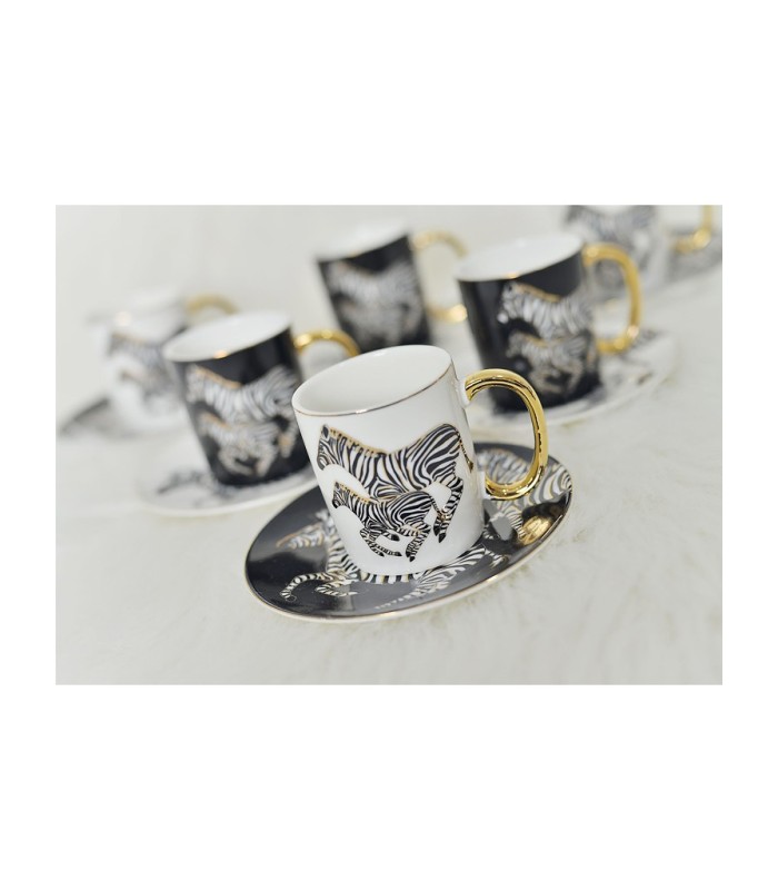 خرید فنجان قهوه ترک برند آجار طرح زبرا با قیمت مناسب