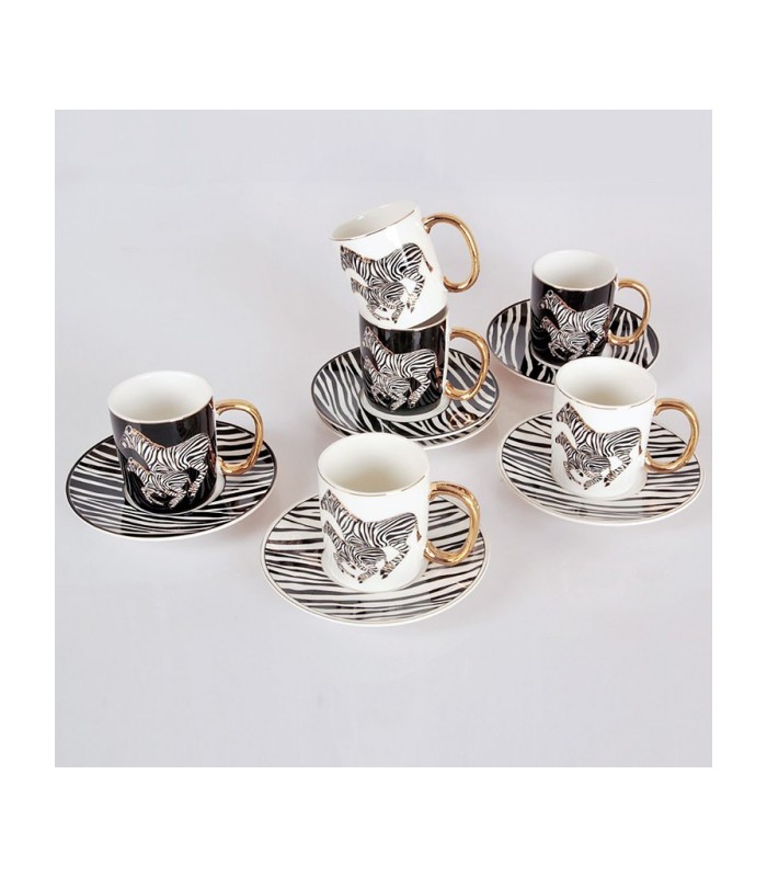 خرید سرویس قهوه خوری طرح زبرا برند آجار ترکیه با قیمت مناسب