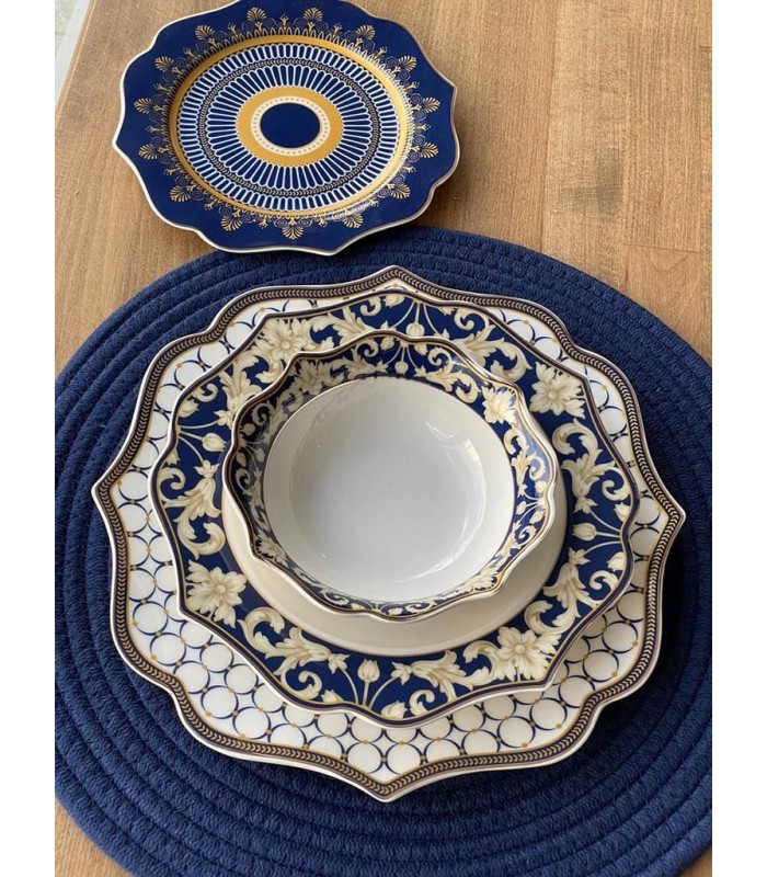 خرید سرویس غذاخوری 6 نفره 24 پارچه مدل blue ring