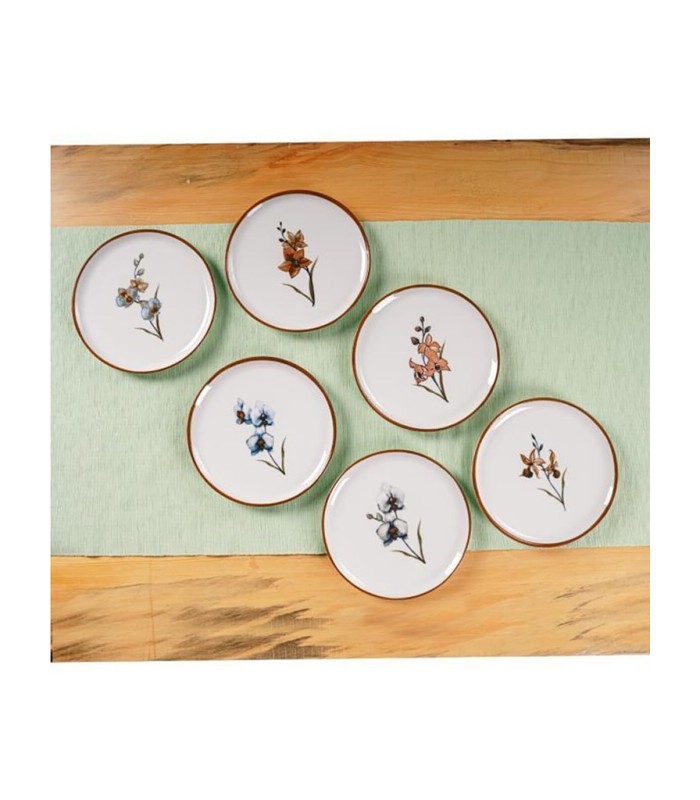 خرید ست پیش دستی 6 نفره طرح گل porland مدل azelya