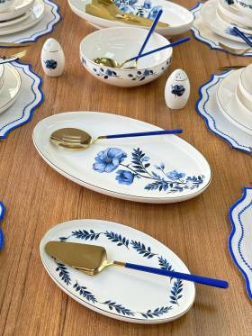 خرید سرویس غذاخوری ۱۵۹ پارچه ۱۲ نفره مدل Blue Violet