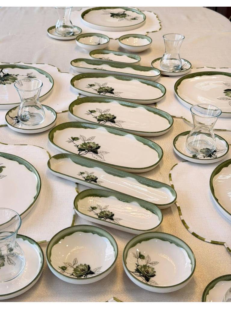 خرید سرویس صبحانه‌خوری ترک 6 نفره ۲۹ پارچه ipek مدل Fresco