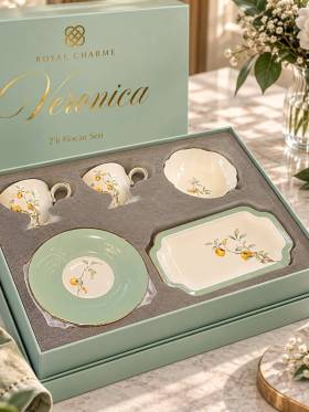 خرید سرویس ۶ پارچه فنجان قهوه خوری ۲ نفره Royal Charme مدل Veronica