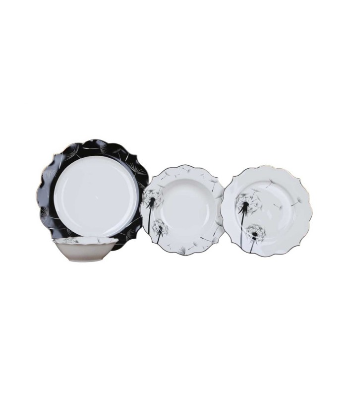 خرید سرویس غذاخوری 24 پارچه طرح قاصدک ساخت ترکیه