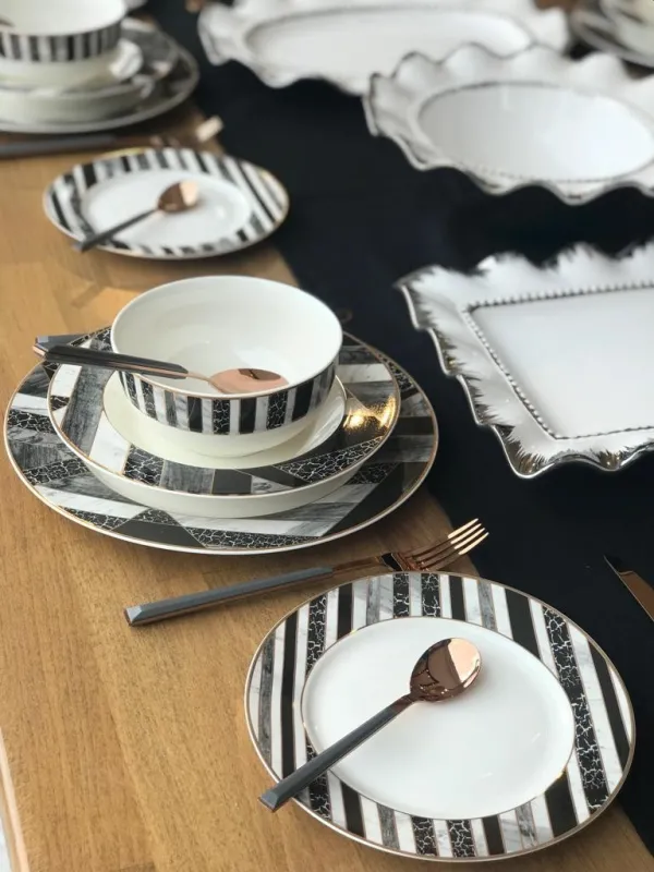 خرید اینترنتی سرویس بن چاینا غذاخوری 24 پارچه لاکی آرت ترکیه مدل savannah