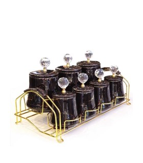 پاسماوری طرح مرمر ترک رنگ مشکی