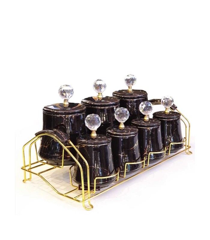 پاسماوری طرح مرمر ترک رنگ مشکی