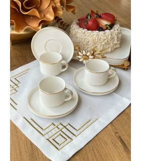 ست 6 نفره فنجان قهوه ترک مدل مدرن