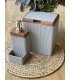 ست جامایع و سطل آشپزخانه Lisbone Wood رنگ خاکستری